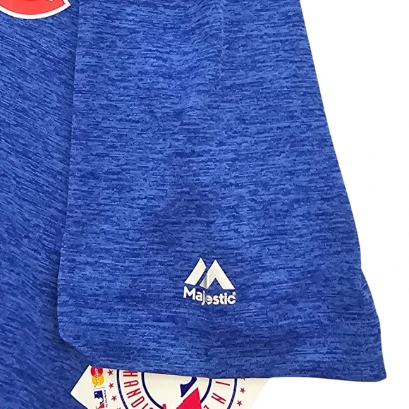 NWT Chicago Cubs Polo Shirt Mens Small Majestic Cool Base Graphic Print Baseball - Picture 6 of 12
